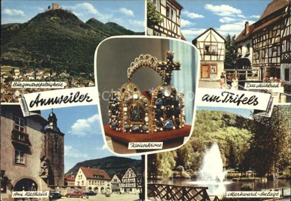 Annweiler Trifels Mühlrad Markward-Anlage Rathaus Kaiserk