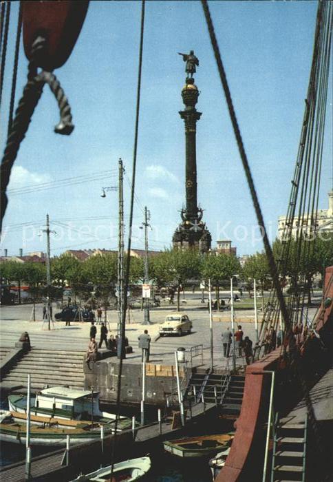Barcelona Cataluna Puerta de la Paz Monumento Colon