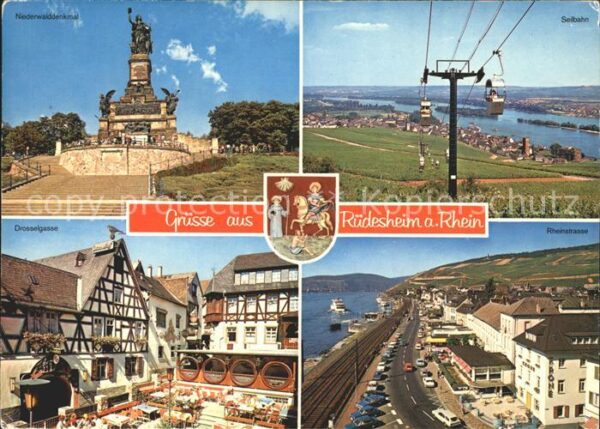 Ruedesheim Rhein Seilbahn Rheinstrasse Drosselgasse Nied