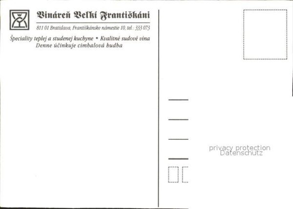 Bratislava Pressburg Pozsony Vinaren Velki Frantiskani – Bild 2