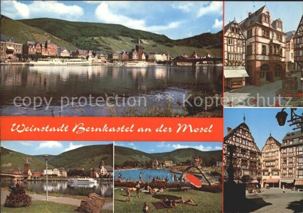 Bernkastel-Kues Schwimmbad Brunnen Personenschiffahrt