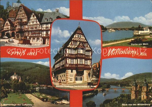 Miltenberg Main Historischer Marktplatz Mainanlage Golf