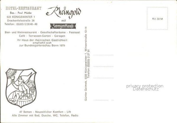 Koenigswinter Hotel Restaurant Rheingold – Bild 2