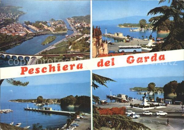 Peschiera del Garda Anlegestelle Fliegeraufnahme