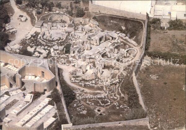 Tarxien Fliegeraufnahme Tempel
