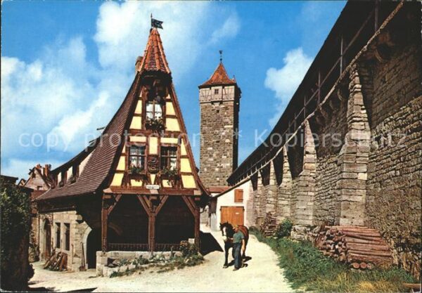 Rothenburg Tauber Alte Schmiede Schütt