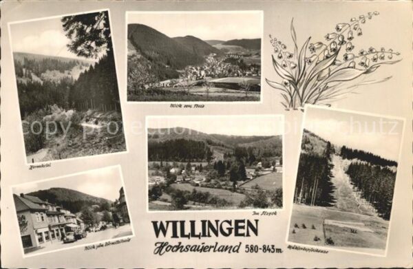Willingen Sauerland Hermeketal Blick vom Treis Kurmittelhau