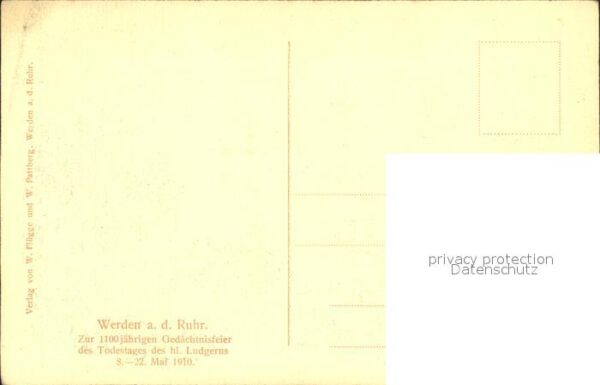 Werden Ruhr Abteikirche Inneres Mittelschiff und Ho – Bild 2
