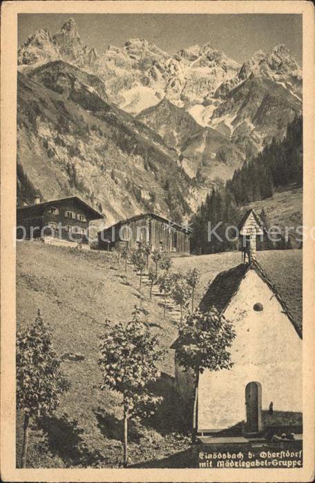 Einoedsbach Kapelle mit Mädelegabelgruppe