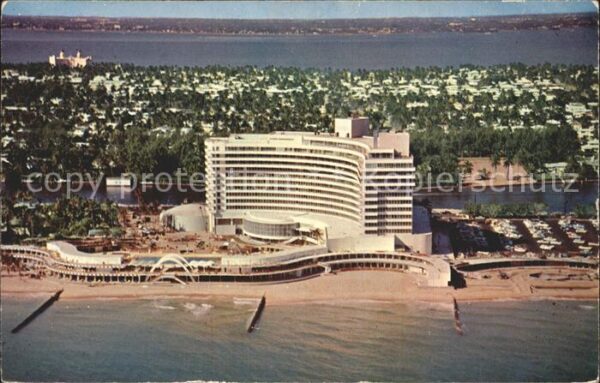 Miami Beach Fontainebleau Resort Hotel Air view