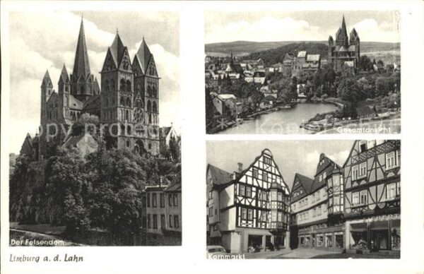 Limburg Lahn Felsendom Gesamt Kornmarkt