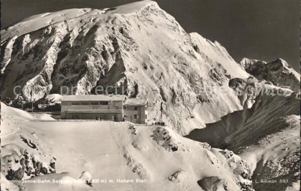 Berchtesgaden Jennerbahn Berggasthaus mit Hohem Brett