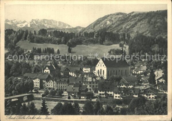 Bad Toelz Teilansicht mit Kirche