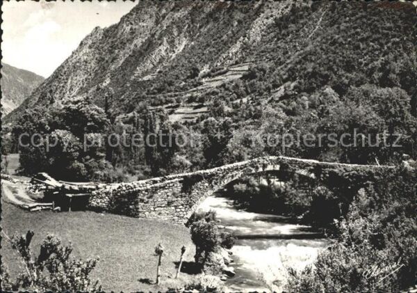 Andorra Santa Coloma Pont romanic de la Margine
