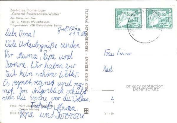 Koenigs-Wusterhausen Pionierlager General Swierczewski Walte – Bild 2