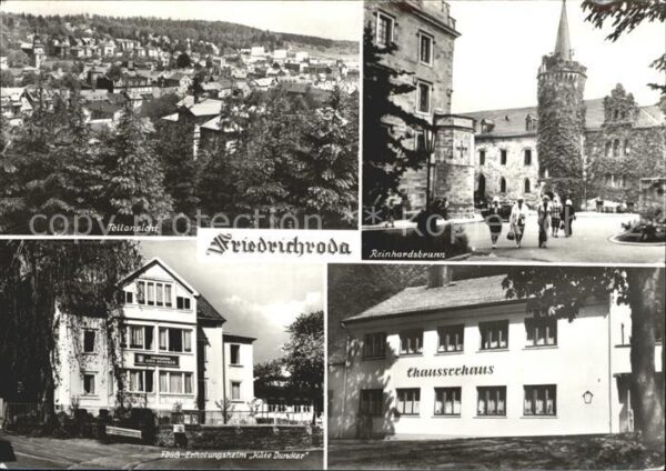 Friedrichroda Teilansicht Reinhardsbrunn FDGB Erholun