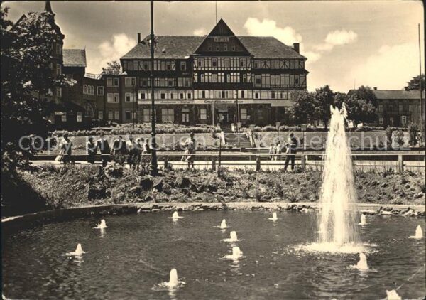 Oberhof Thueringen Ernst Thälmann Haus Brunnen Fontäne