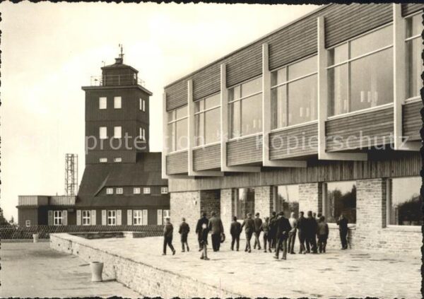 Fichtelberg Oberwiesenthal Wetterwarte und HO Gaststätte