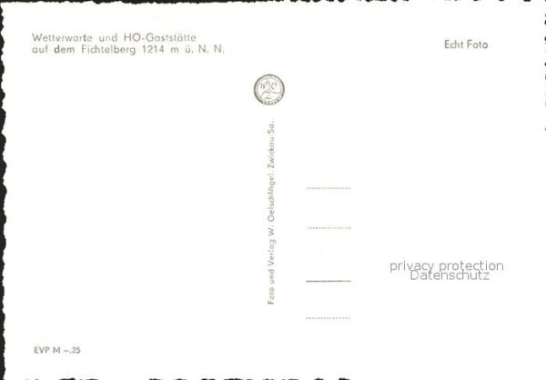 Fichtelberg Oberwiesenthal Wetterwarte und HO Gaststätte – Bild 2