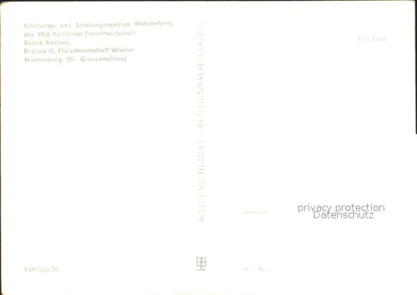 Wohlenberg Schulungszentrum des VEB Kombinat Fleis – Bild 2