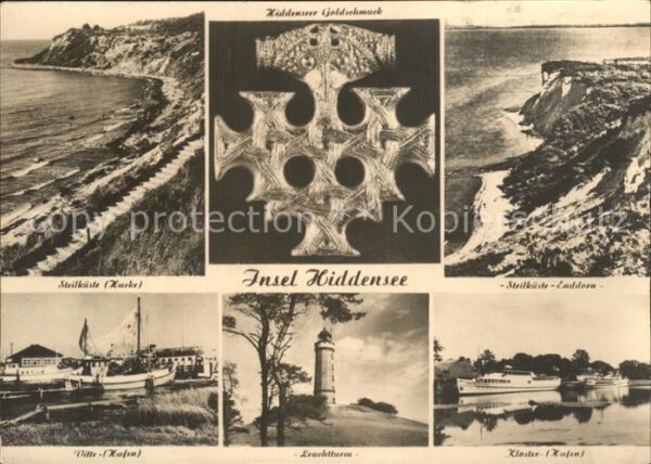 Insel Hiddensee Steilküste Hucke und Enddorn Goldschmuc