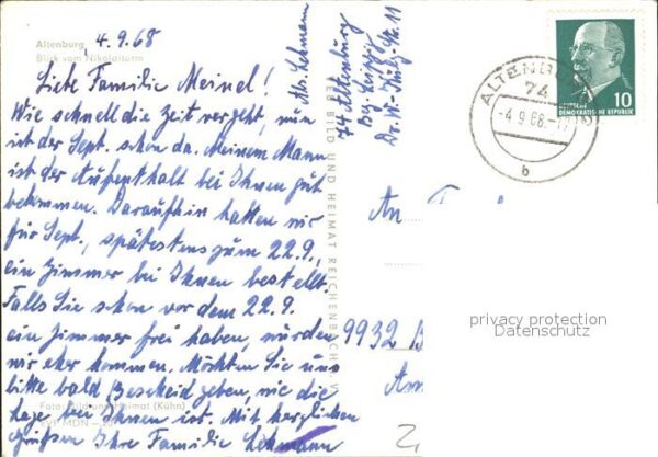 Altenburg Thueringen Blick vom Nikolaiturm – Bild 2