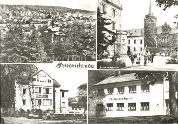 Friedrichroda Teilansicht Reinhardsbrunn FDGB Erholun