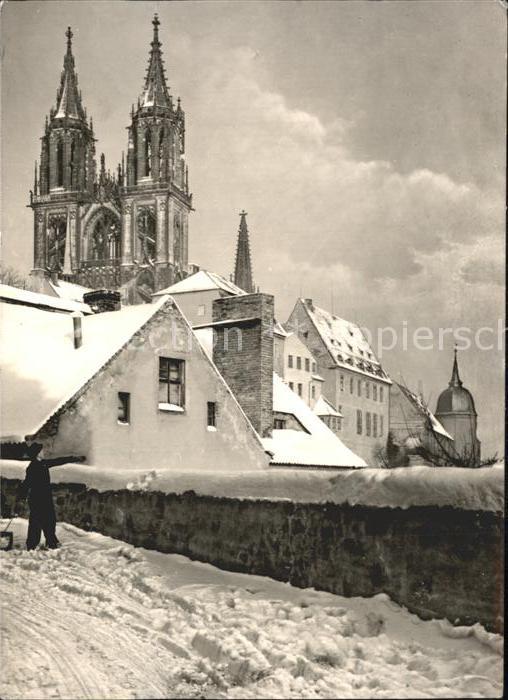 Meissen Elbe Sachsen Domtürme