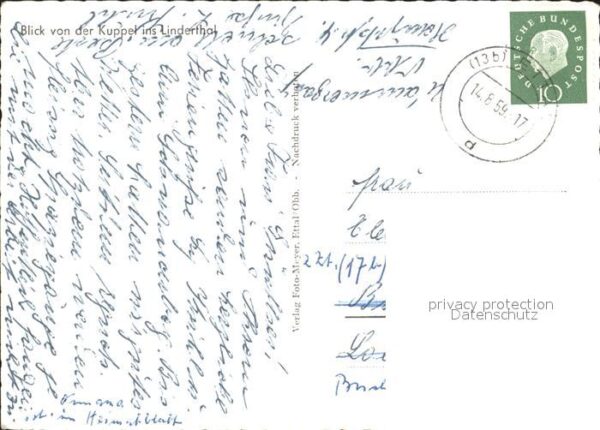 Ettal Blick von der Kuppe ins Linderthal – Bild 2