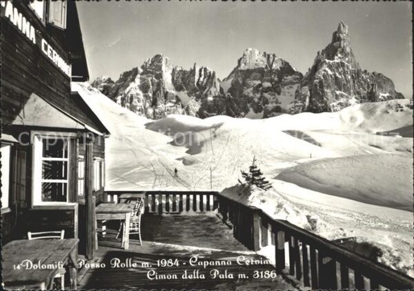 Dolomiti Passo Rolle Capanna Cervino col Cimon d