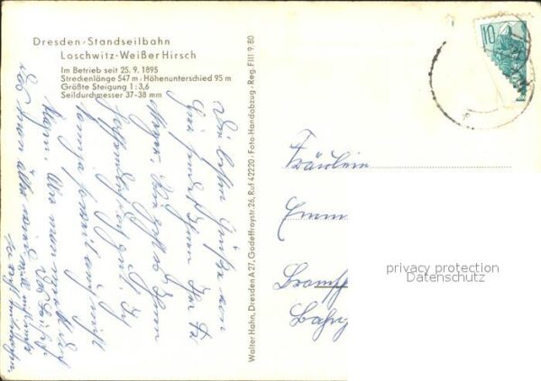 Dresden Standseilbahn Loschwitz_Weisser Hirsch – Bild 2