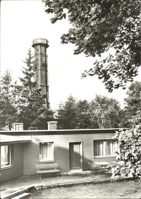 Altenberg Dippoldiswalde Bergbaude und Aussichtsturm auf dem Gei