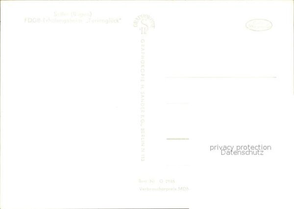 Sellin Ruegen FDGB Erholungsheim Ferienglück – Bild 2