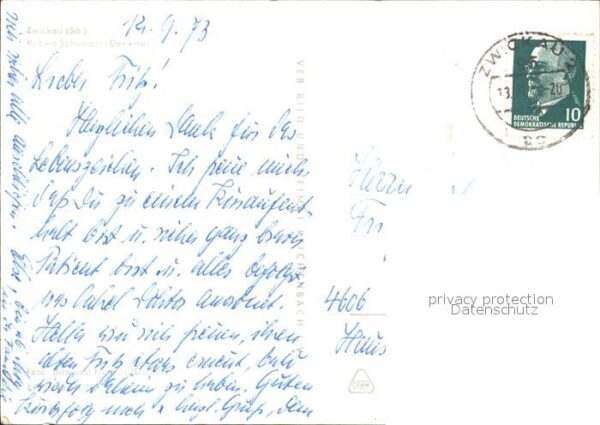 Zwickau Sachsen Schumann Denkmal – Bild 2