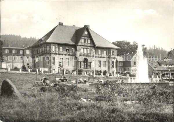 Schierke Harz Kurpark Fontäne