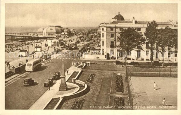 Worthing West Sussex Marine Parade Showing Steyne Hotel