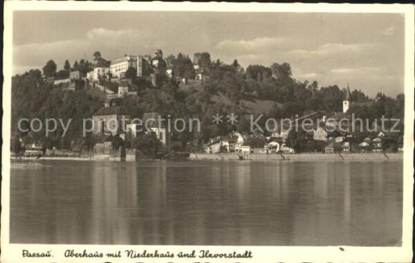 Passau Oberhaus mit Niederhaus und Inselvorsta