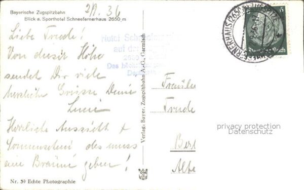 Zugspitze Sporthotel Schneefernhaus von der Zugsp – Bild 2