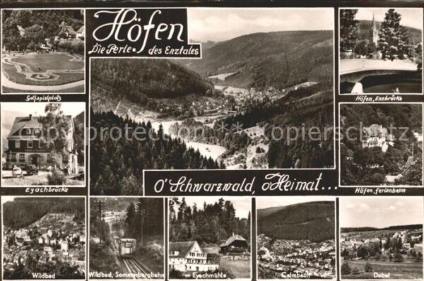 Hoefen Enz Enzbrücke Ferienheim Eyachbrücke Wildba