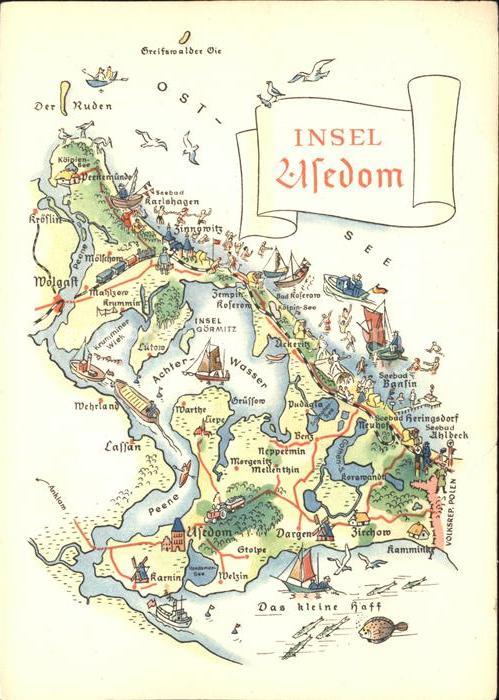 Usedom Landkarte