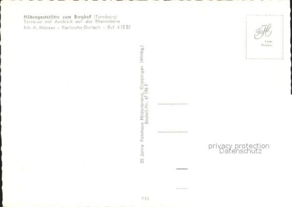 Durlach Höhengaststätte zum Burghof – Bild 2