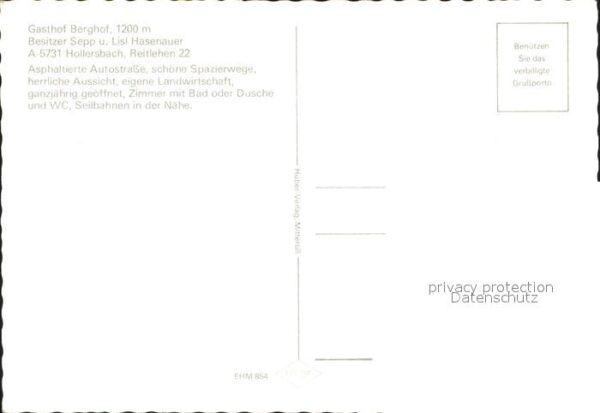 Hollersbach Pinzgau Gasthof Berghof – Bild 2