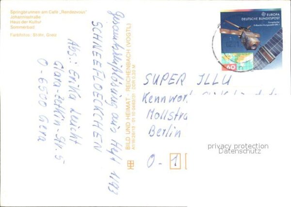Gera Springbrunnen Cafe Rendezvous Johanniss – Bild 2