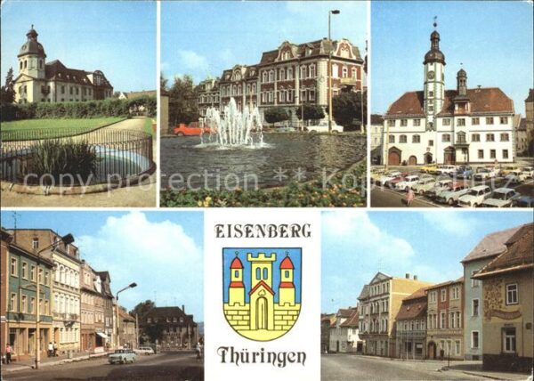 Eisenberg Thueringen Schlosskirche Platz der Republik Rathau