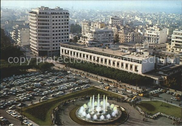 Casablanca Platz der vereinten Nationen Erleuchtet