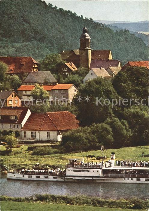Lippoldsberg Dampfer Kirche