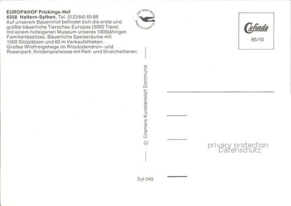 Sythen Europahof Prickings- Hof Wildgehege Bäu – Bild 2