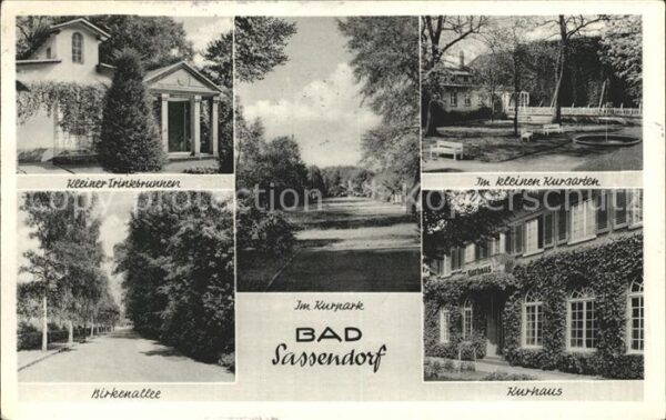 Bad Sassendorf Kurpark Kurhaus Trinkbrunnen