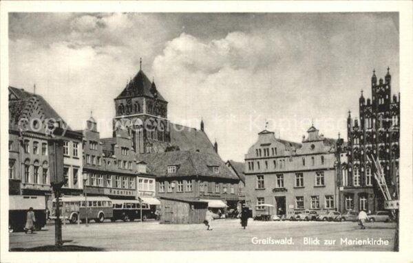 Greifswald Mecklenburg Vorpommern mit Marienkirche