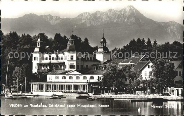 Velden Woerthersee Schloßhotel mit Mittagskogel